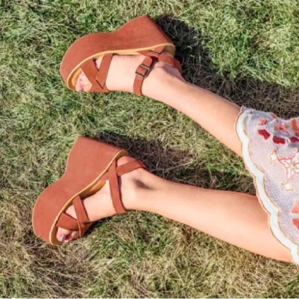 RARE kork-ease x free people original platform
